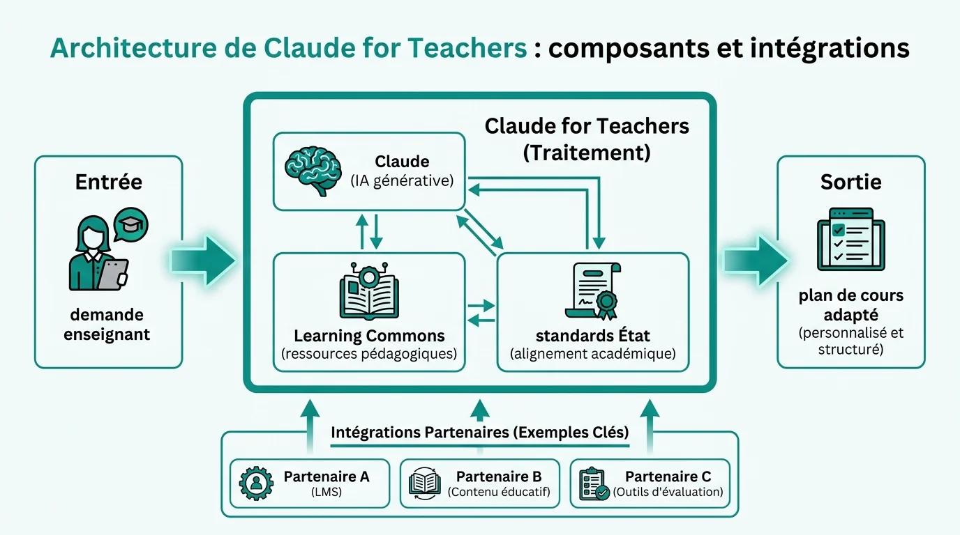 Architecture de Claude for Teachers : composants et intégrations